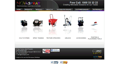 Desktop Screenshot of novaspray.com